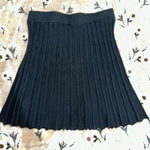 Cabana Life Black Pleated A-Line Mini Skirt